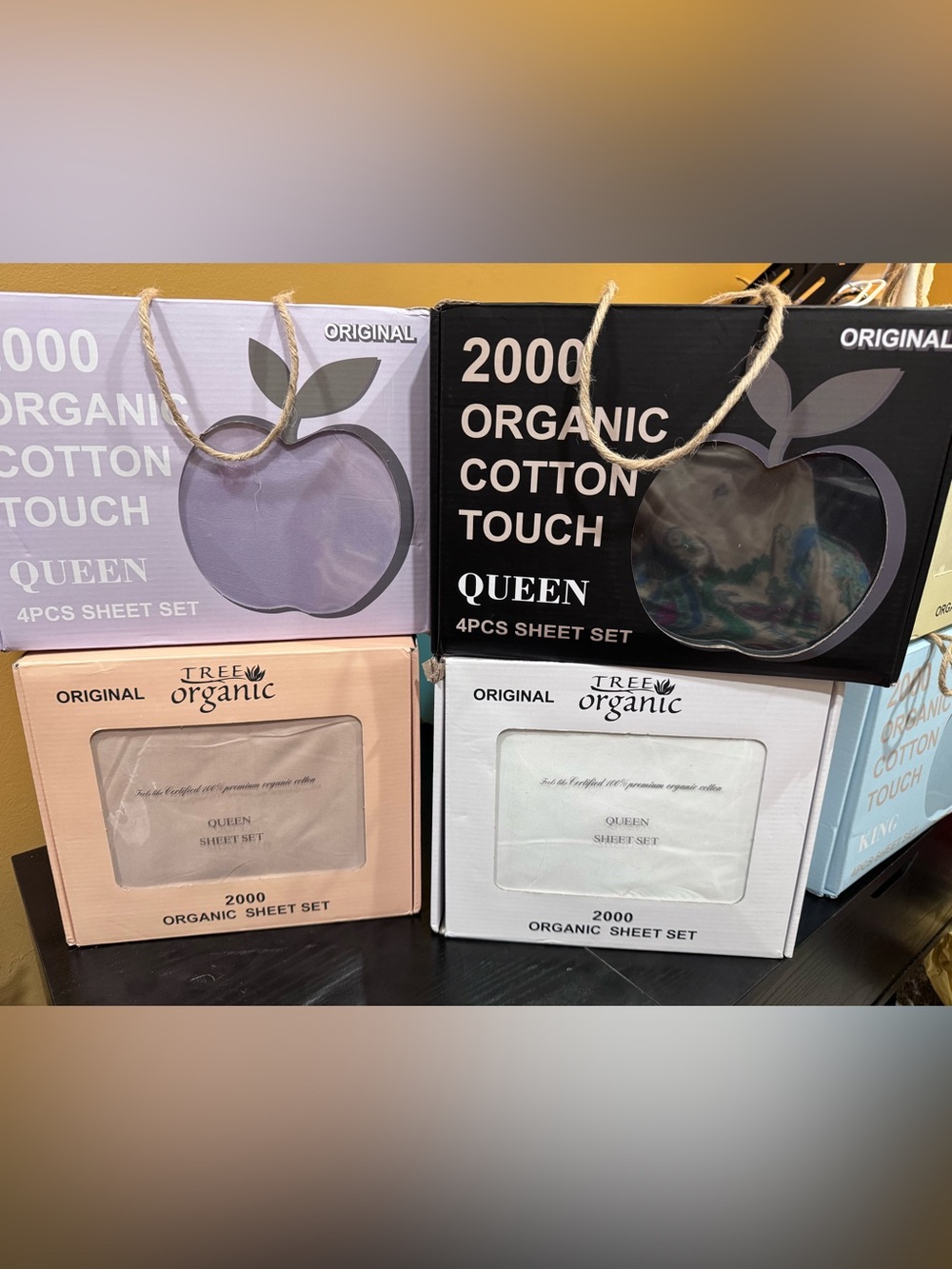 Tree Organic Sheet Set Queen 2000 Organic Cotton Sheet Sets- 4 pieces